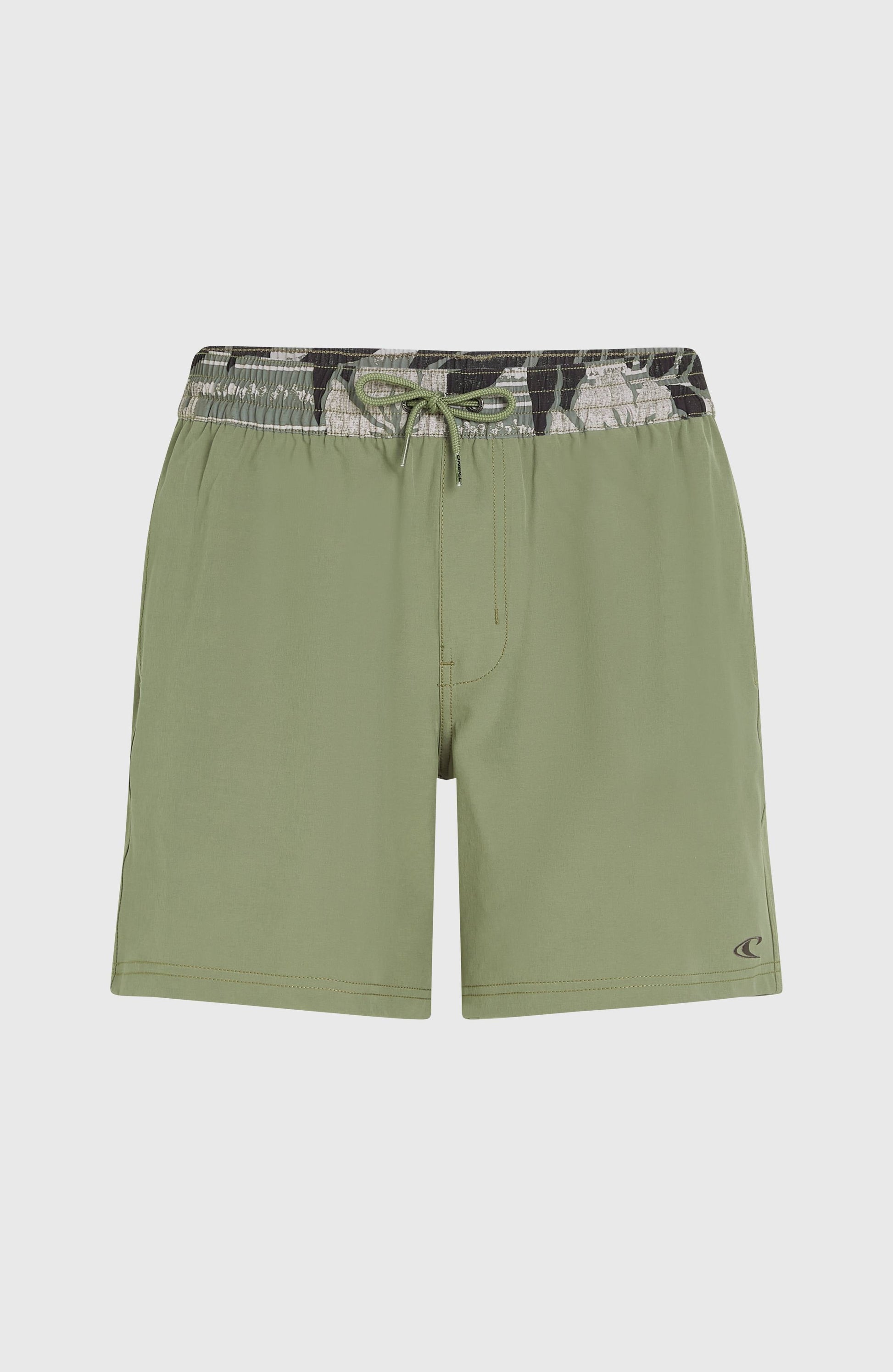 Men Pocket Print 16'' Swim Shorts