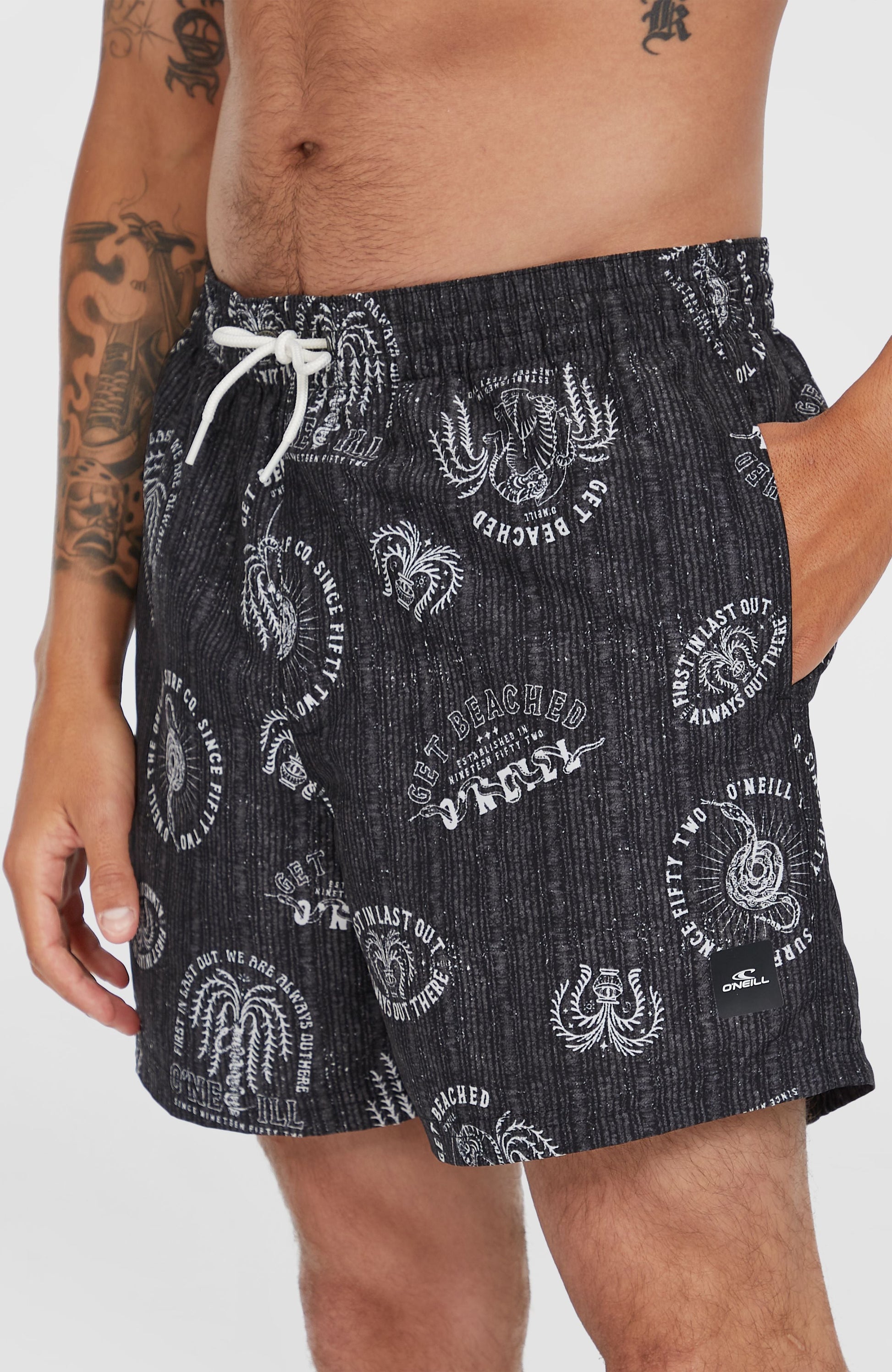 Men Cali Print 15'' Swim Shorts