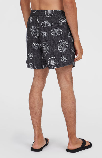 Men Cali Print 15'' Swim Shorts