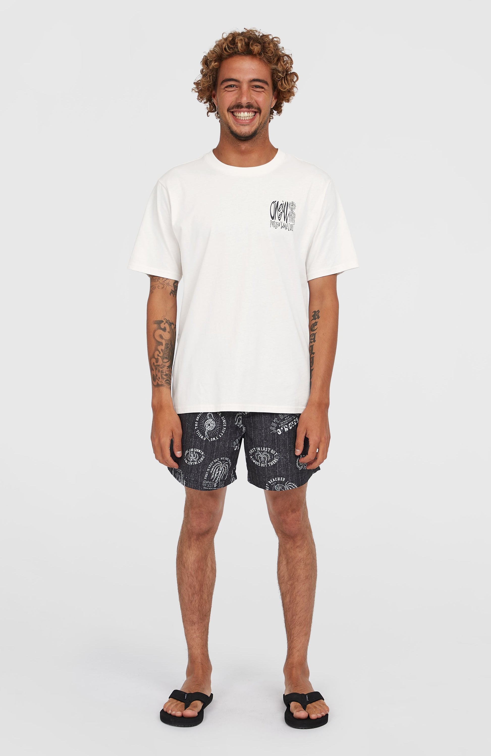 Men Cali Print 15'' Swim Shorts