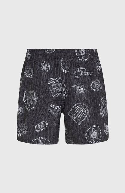 Men Cali Print 15'' Swim Shorts