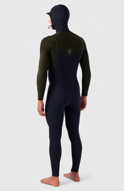 Men|Wetsuits O'Neill Men Hyperfreak 5/4mm Chest Zip Full Wetsuit with Hood Men – O'Neill