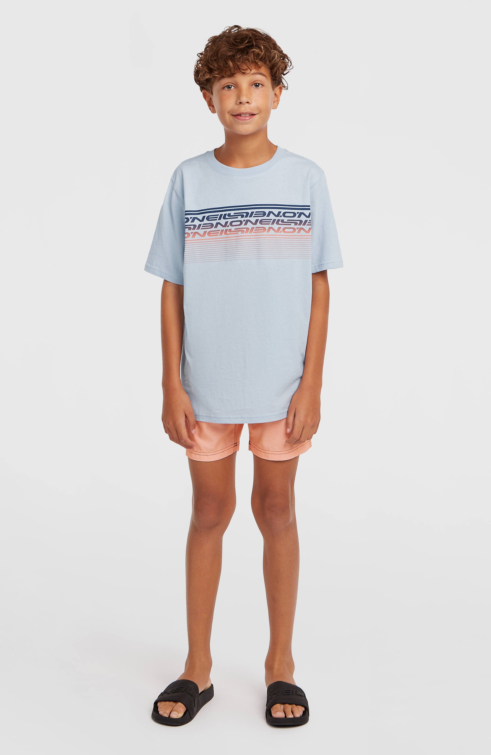 Kids O'Neill Logo Stripe Swimshorts