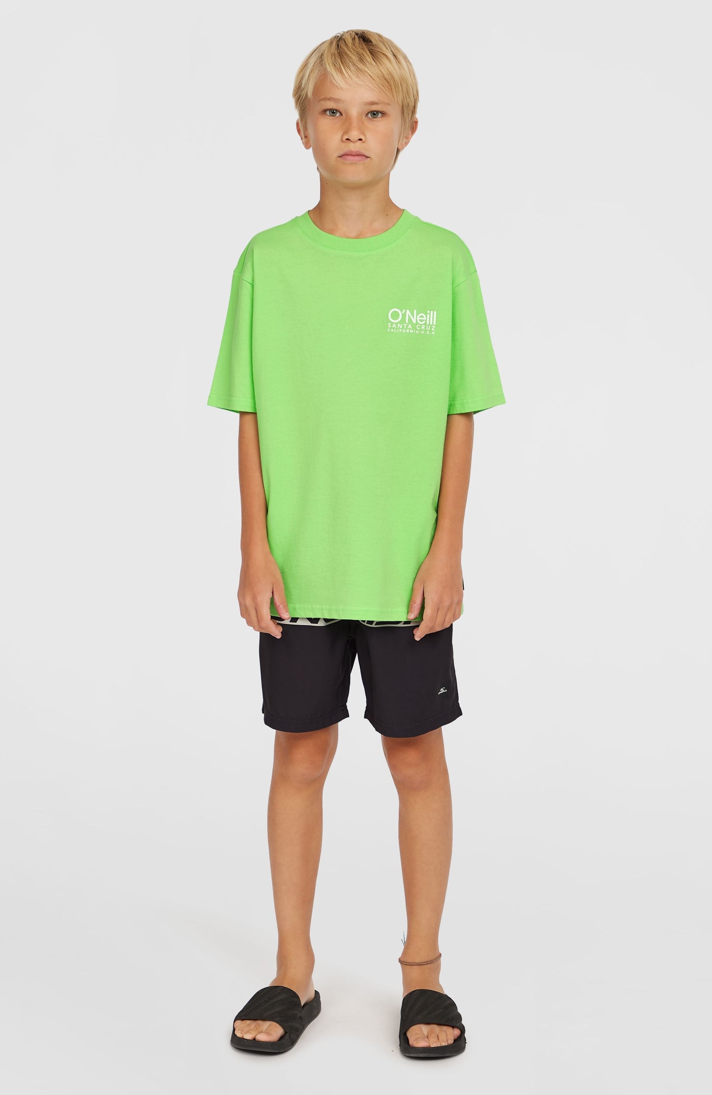 Kids Cali Stripe 14'' Swim Shorts