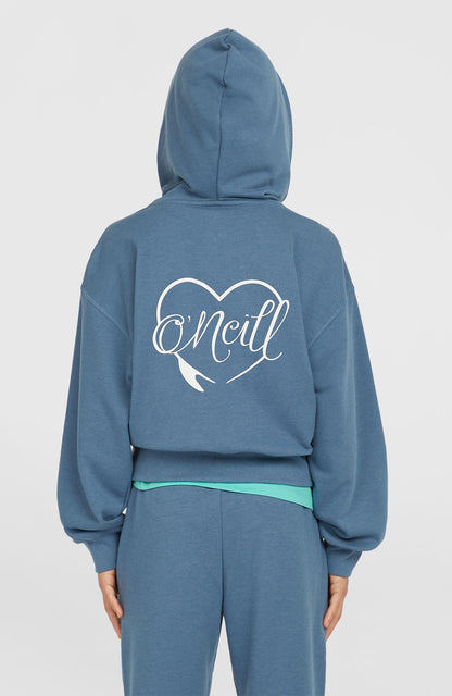 Kids Script Falf-Zip Hoodie