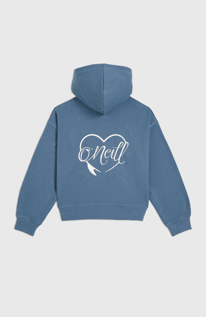 Kids Script Falf-Zip Hoodie