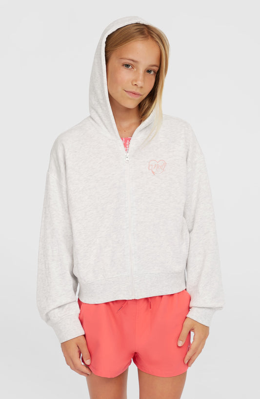 Kids Script Falf-Zip Hoodie