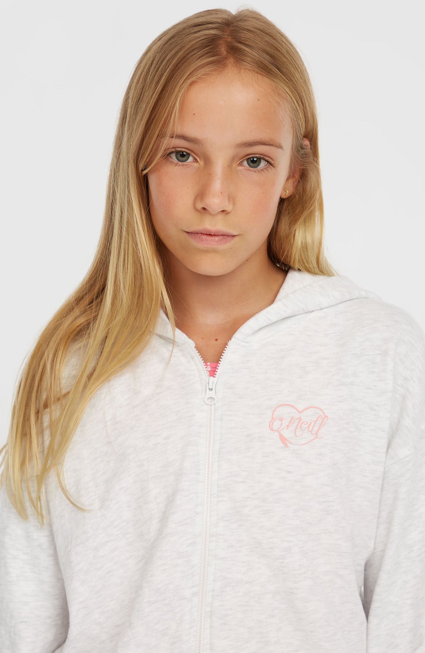 Kids Script Falf-Zip Hoodie